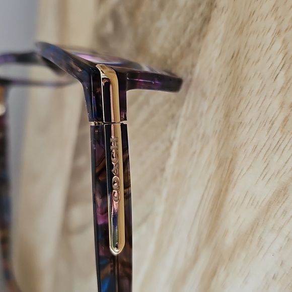 Coach Purple Eyeglasses with Case - Picture 6 of 10